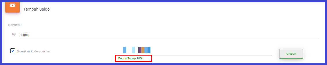 kode promo deposit