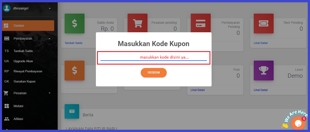 Cara Menggunakan Kupon Gratis di Resellerindo 2019!!