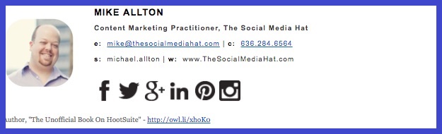 email signature model dan template