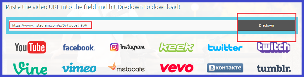 paste alamat video Instagram